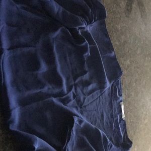 Dark blue over sized shirt with cap sleeves
